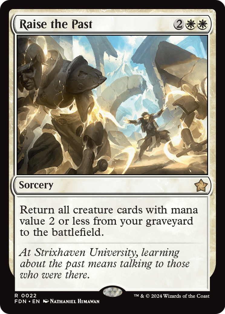 MAGIC: THE GATHERING  - Raise the Past (FDN-022) - Foundations