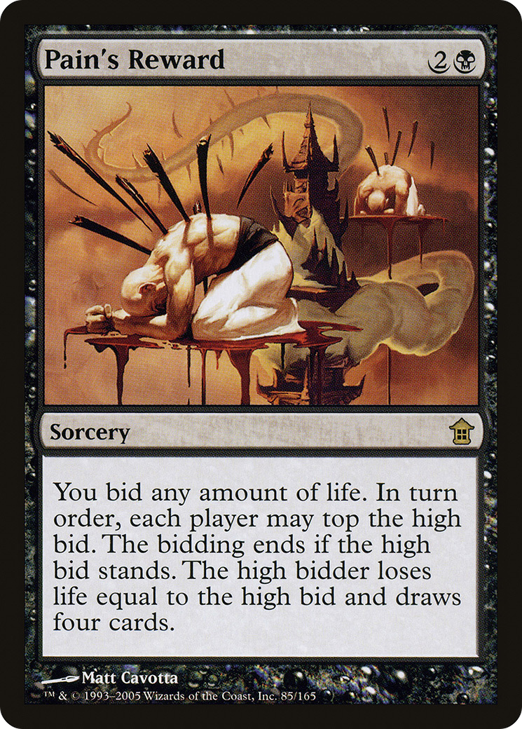 MAGIC: THE GATHERING  - Pain's Reward (SOK-085) - Saviors of Kamigawa Foil