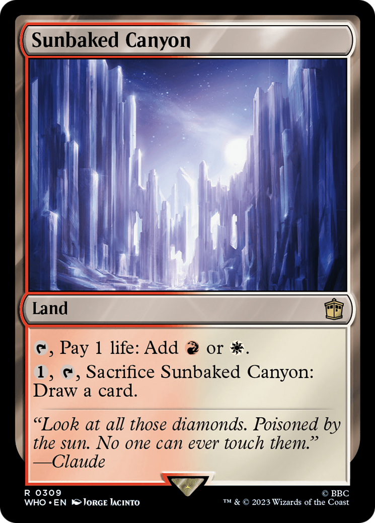 MAGIC: THE GATHERING  - Sunbaked Canyon (WHO-309) - Doctor Who Foil