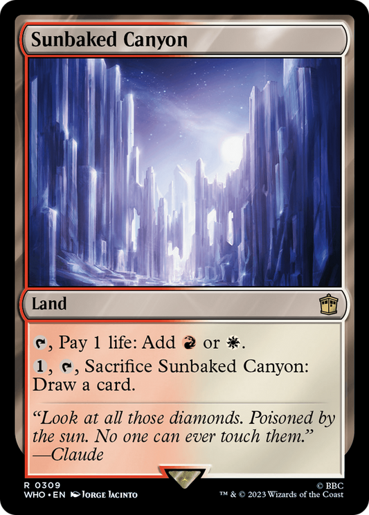 MAGIC: THE GATHERING  - Sunbaked Canyon (WHO-309) - Doctor Who
