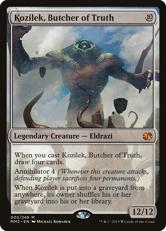 MAGIC: THE GATHERING  - Kozilek, Butcher of Truth (MM2-005) - Modern Masters 2015