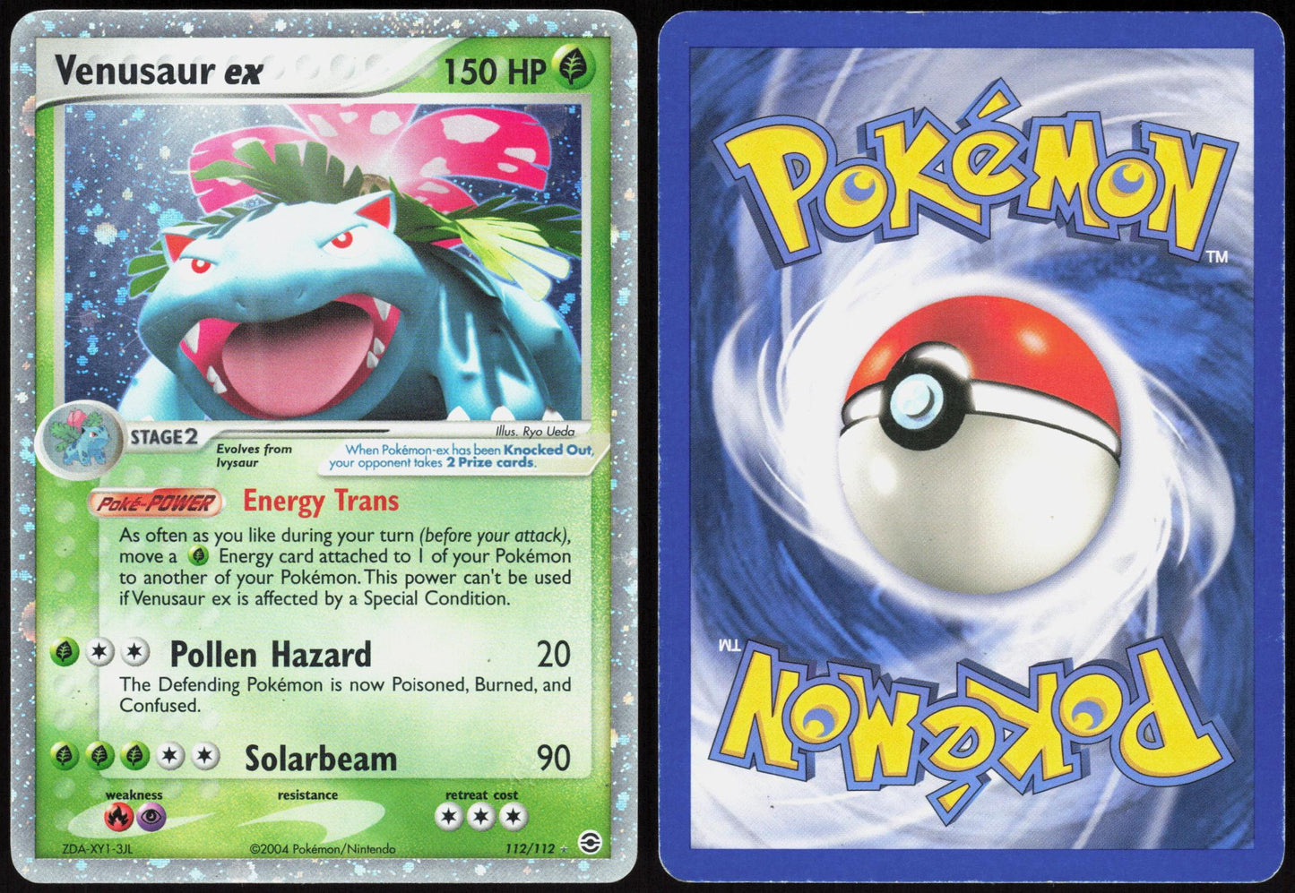 VENUSAUR EX 112/112 FIRERED & LEAFGREEN POKEMON EX RARE MP