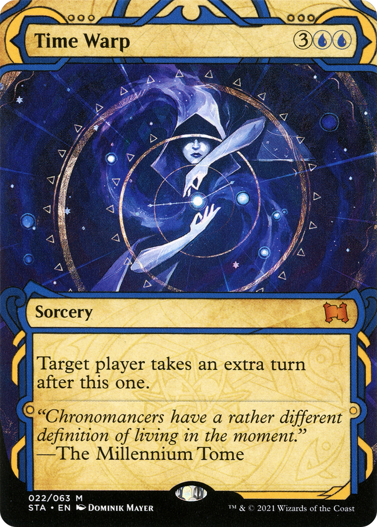 MAGIC: THE GATHERING  - Time Warp (STA-022) - Strixhaven Mystical Archive: (Showcase) (Borderless)