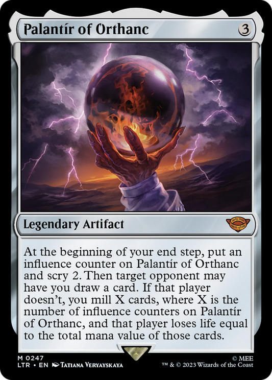 MAGIC: THE GATHERING  - Palantir of Orthanc (LTR-247) - The Lord of the Rings: Tales of Middle-earth