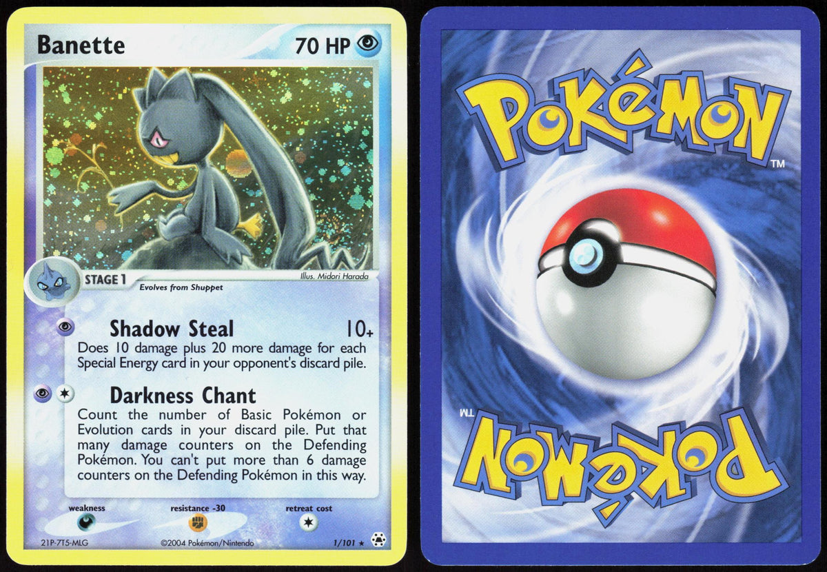 BANETTE 1/101 HIDDEN LEGENDS POKEMON RARE HOLO LP