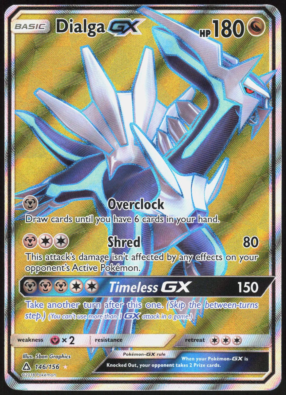DIALGA GX 146/156 ULTRA PRISM POKEMON ULTRA RARE LP