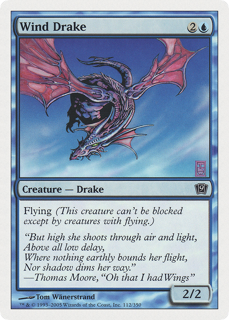 MAGIC: THE GATHERING  - Wind Drake (9ED-112) - 9th Edition