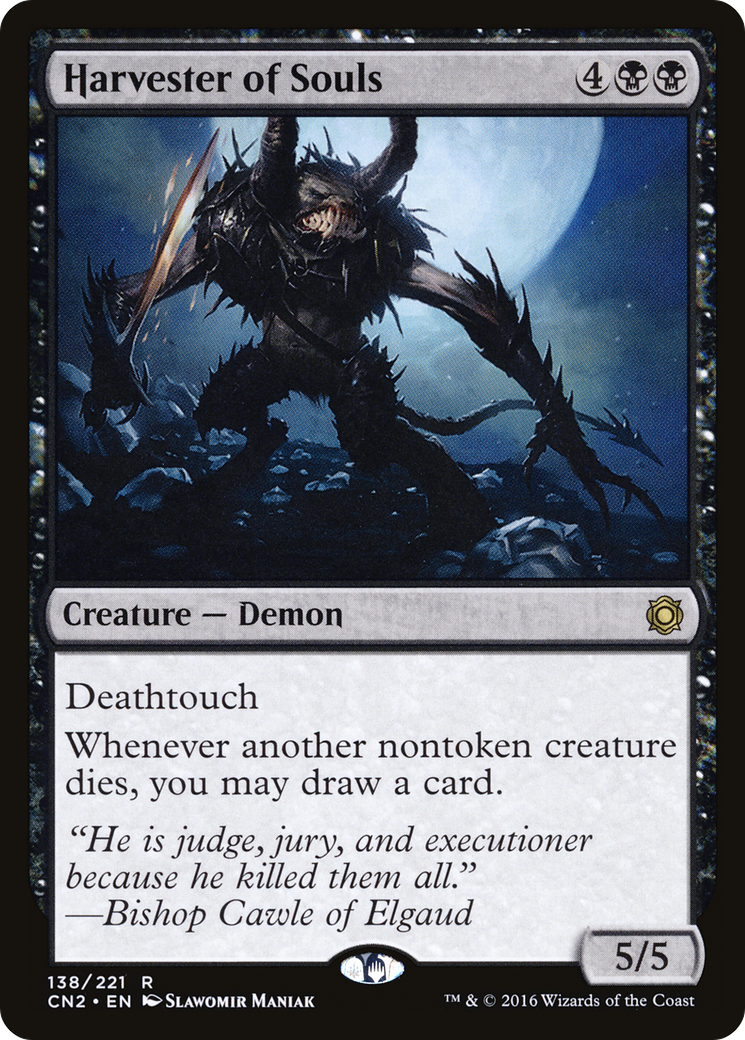 MAGIC: THE GATHERING  - Harvester of Souls (CN2-138) - Conspiracy: Take the Crown Foil