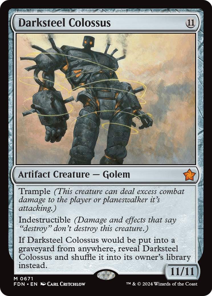 MAGIC: THE GATHERING  - Darksteel Colossus (FDN-671) - Foundations