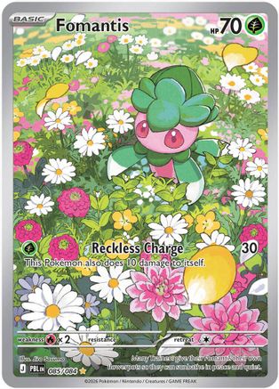 POKEMON TCG - Fomantis 085/084 ME05 Pitch Black - Illustration Rare