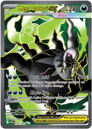 POKEMON TCG - Mega Darkrai ex 101/084 ME05 Pitch Black - Ultra Rare