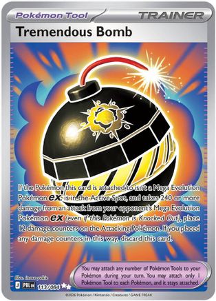 POKEMON TCG - Tremendous Bomb 113/084 ME05 Pitch Black - Ultra Rare