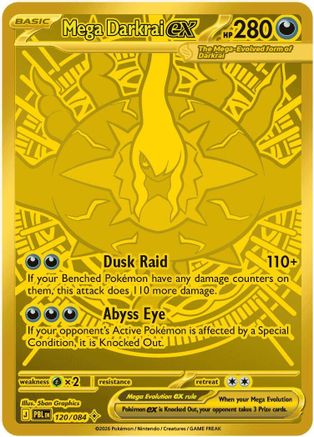 POKEMON TCG - Mega Darkrai ex 120/084 ME05 Pitch Black - Mega Hyper Rare