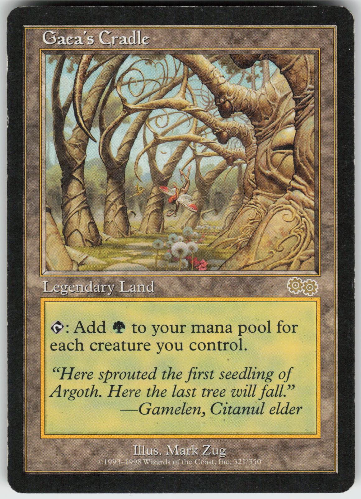 MAGIC: THE GATHERING GAEA'S CRADLE 321 URZA'S SAGA RARE