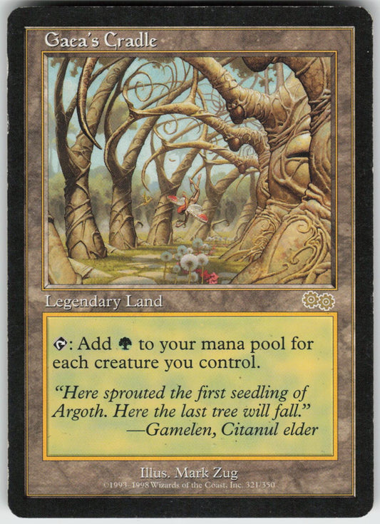 MAGIC: THE GATHERING GAEA'S CRADLE 321 URZA'S SAGA RARE
