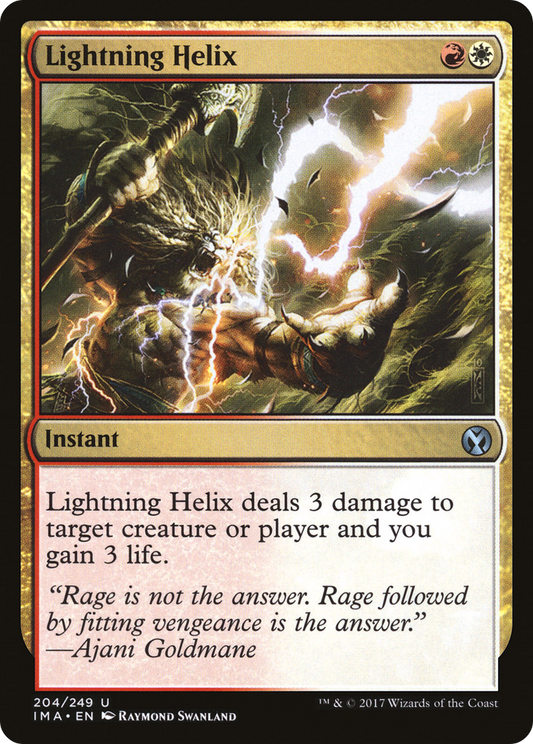 MAGIC: THE GATHERING  - Lightning Helix (IMA-204) - Iconic Masters Foil