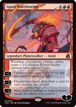 MAGIC: THE GATHERING  - Ajani Unrelenting (FRA-242) - Reality Fracture