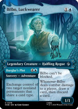 MAGIC: THE GATHERING  - Bilbo, Luckwearer (Showcase) (HOB-218) - The Hobbit
