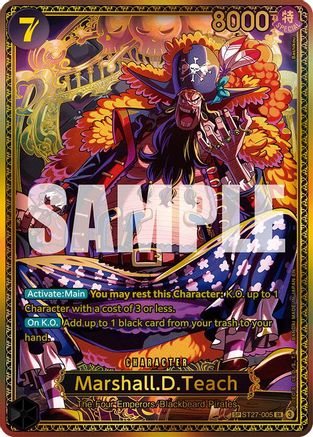 ONE PIECE TCG - Marshall.D.Teach (ST27 ST27-005 The Worlds Strongest Warriors - Super Rare