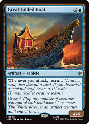 MAGIC: THE GATHERING  - Great Gilded Boat (HOB-042) - The Hobbit