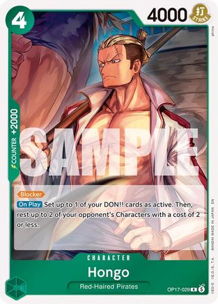 ONE PIECE TCG - Hongo OP17-029 The Worlds Strongest Warriors - Rare