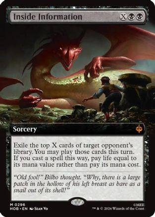 MAGIC: THE GATHERING  - Inside Information (Extended Art) (HOB-296) - The Hobbit