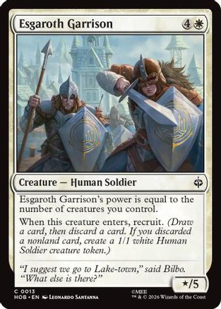 MAGIC: THE GATHERING  - Esgaroth Garrison (HOB-013) - The Hobbit