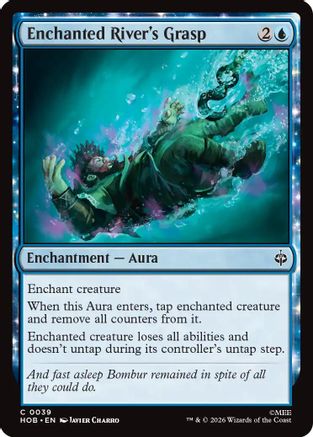 MAGIC: THE GATHERING  - Enchanted River's Grasp (HOB-039) - The Hobbit