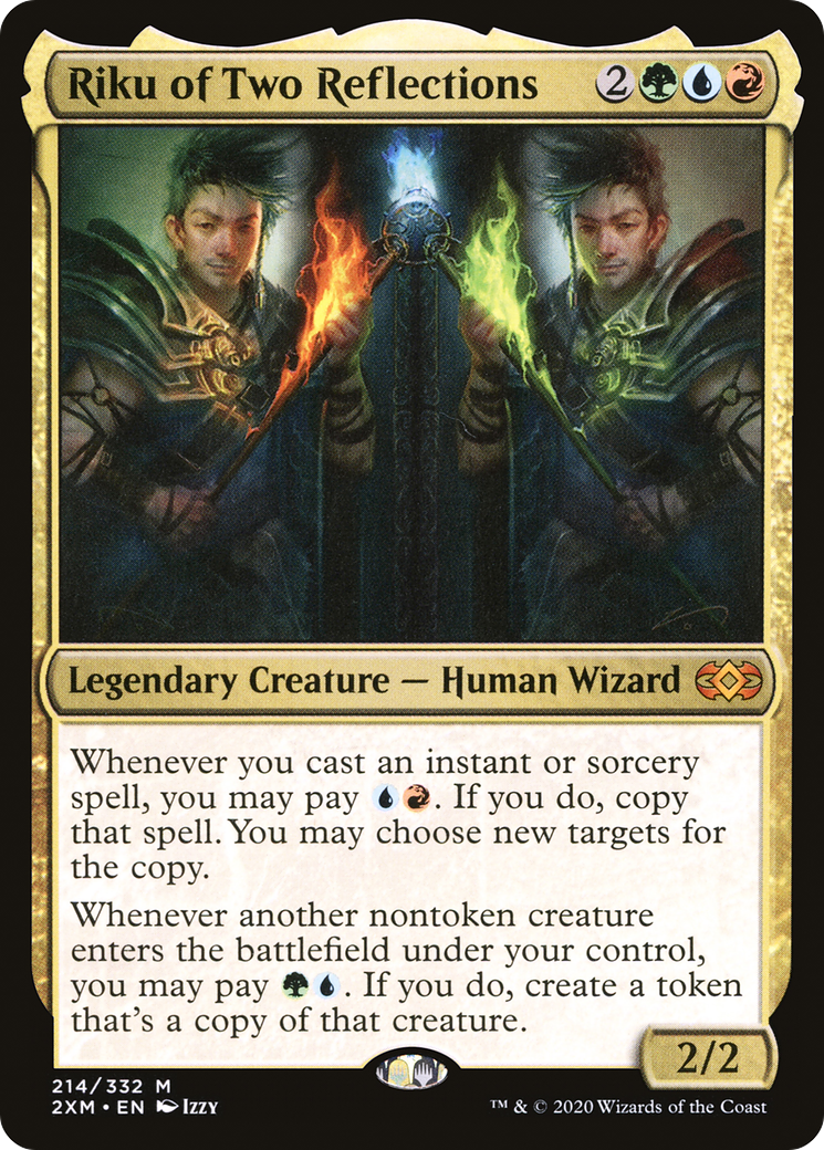 MAGIC: THE GATHERING  - Riku of Two Reflections (2XM-214) - Double Masters