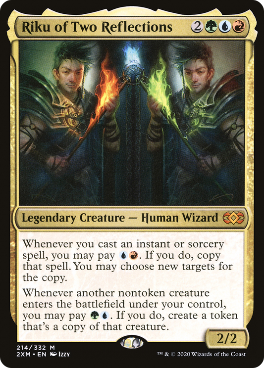MAGIC: THE GATHERING  - Riku of Two Reflections (2XM-214) - Double Masters