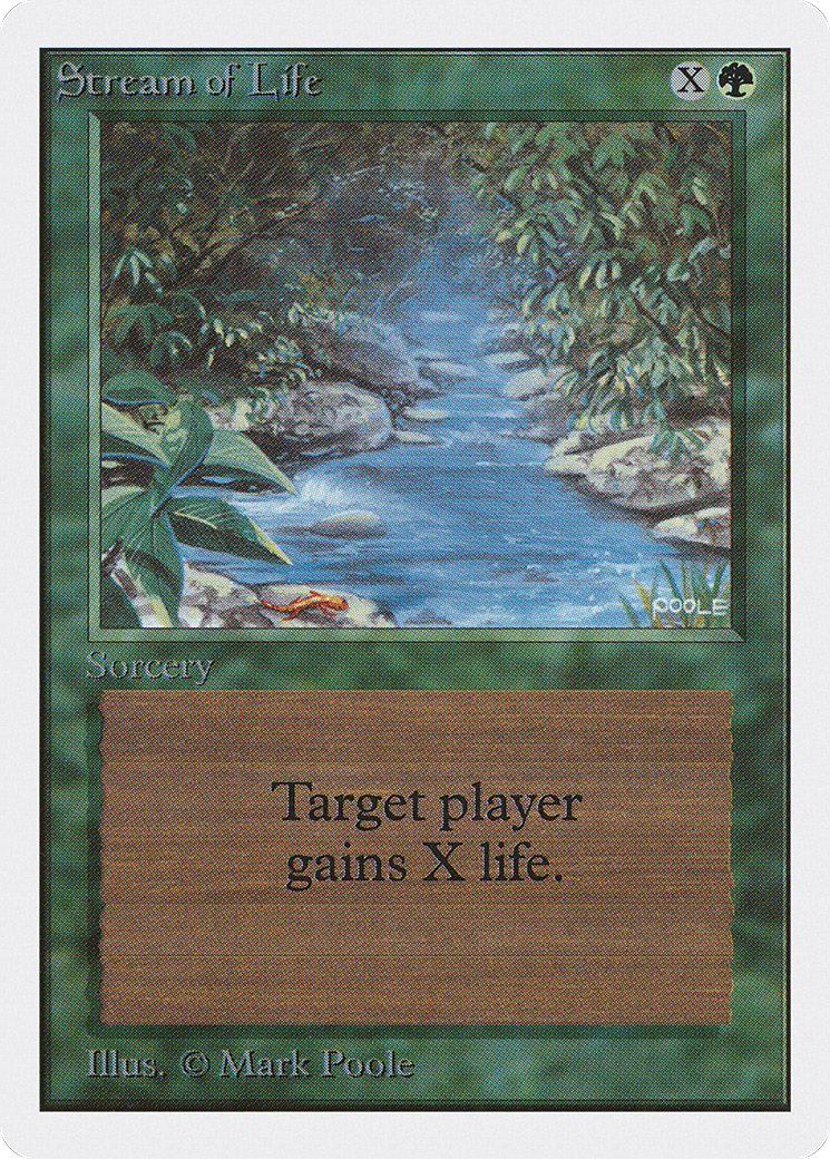 MAGIC: THE GATHERING  - Stream of Life (2ED-218) - Unlimited Edition
