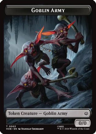 MAGIC: THE GATHERING  - Goblin Army (0003) // Wolf Double-Sided Token (HOB-3 // 9) - The Hobbit