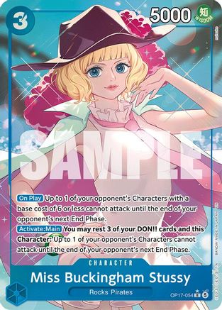 ONE PIECE TCG - Miss Buckingham Stussy (Alternate Art) OP17-054 The Worlds Strongest Warriors - Rare
