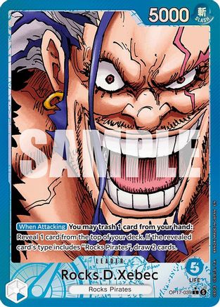 ONE PIECE TCG - Rocks.D.Xebec (039) (Alternate Art) OP17-039 The Worlds Strongest Warriors - Leader