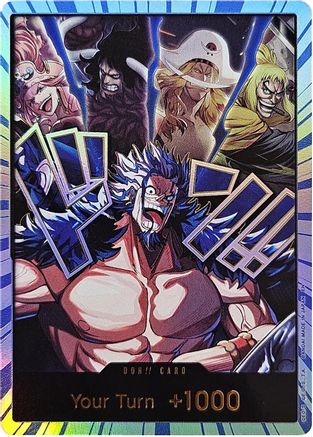 ONE PIECE TCG - DON!! Card (Alternate Art) (Rocks) (Special Foil) The Worlds Strongest Warriors - DON!!