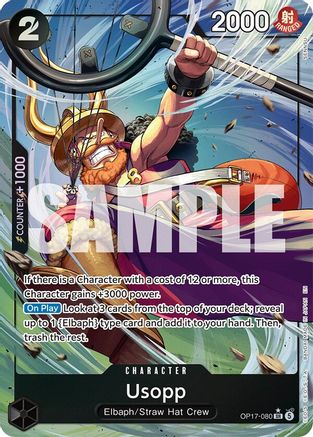 ONE PIECE TCG - Usopp (Alternate Art) OP17-080 The Worlds Strongest Warriors - Super Rare