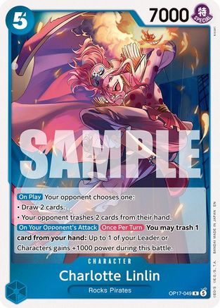 ONE PIECE TCG - Charlotte Linlin (049) OP17-049 The Worlds Strongest Warriors - Rare