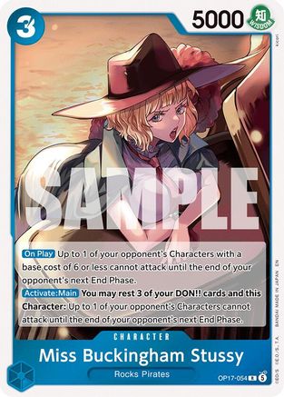 ONE PIECE TCG - Miss Buckingham Stussy OP17-054 The Worlds Strongest Warriors - Rare