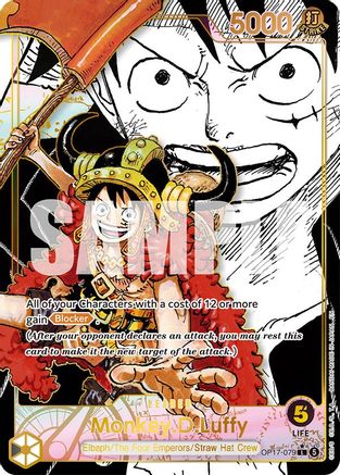 ONE PIECE TCG - Monkey.D.Luffy (079) (Super Leader Alternate Art) OP17-079 The Worlds Strongest Warriors - Leader