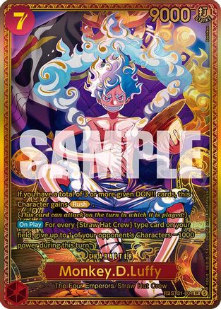 ONE PIECE TCG - Monkey.D.Luffy (ST31 ST31-004 The Worlds Strongest Warriors - Super Rare