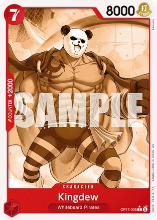 ONE PIECE TCG - Kingdew (Pandaman Art) OP17-006 The Worlds Strongest Warriors - Common