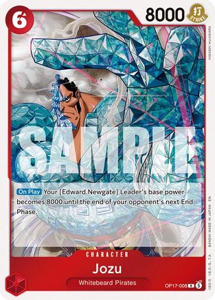 ONE PIECE TCG - Jozu OP17-008 The Worlds Strongest Warriors - Rare