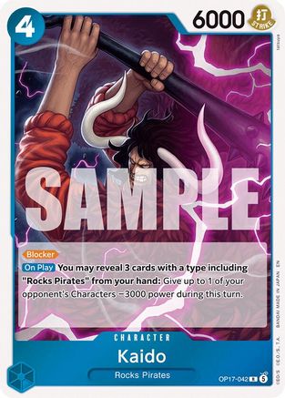 ONE PIECE TCG - Kaido (042) OP17-042 The Worlds Strongest Warriors - Rare