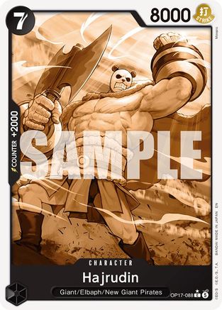 ONE PIECE TCG - Hajrudin (Pandaman Art) OP17-088 The Worlds Strongest Warriors - Common