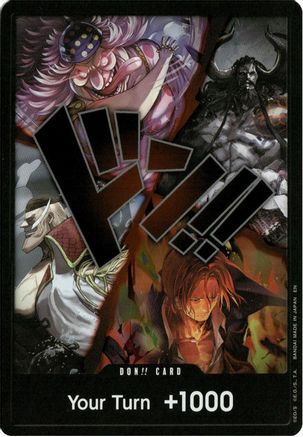 ONE PIECE TCG - DON!! Card (Alternate Art) (The Four Emperors) The Worlds Strongest Warriors - DON!!
