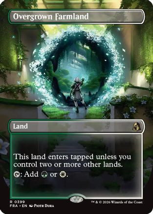 MAGIC: THE GATHERING  - Overgrown Farmland (Borderless) (FRA-399) - Reality Fracture