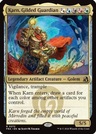 MAGIC: THE GATHERING  - Karn, Gilded Guardian (FRA-272) - Reality Fracture