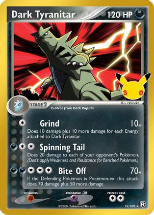 POKEMON TCG - Dark Tyranitar 019/109 ME 30th Celebration Classic Collection - Classic Collection