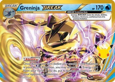 POKEMON TCG - Greninja BREAK 041/122 ME 30th Celebration Classic Collection - Classic Collection
