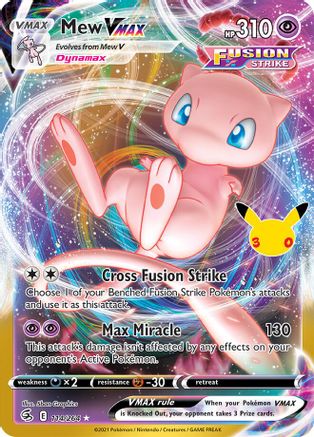 POKEMON TCG - Mew VMAX 114/264 ME 30th Celebration Classic Collection - Classic Collection